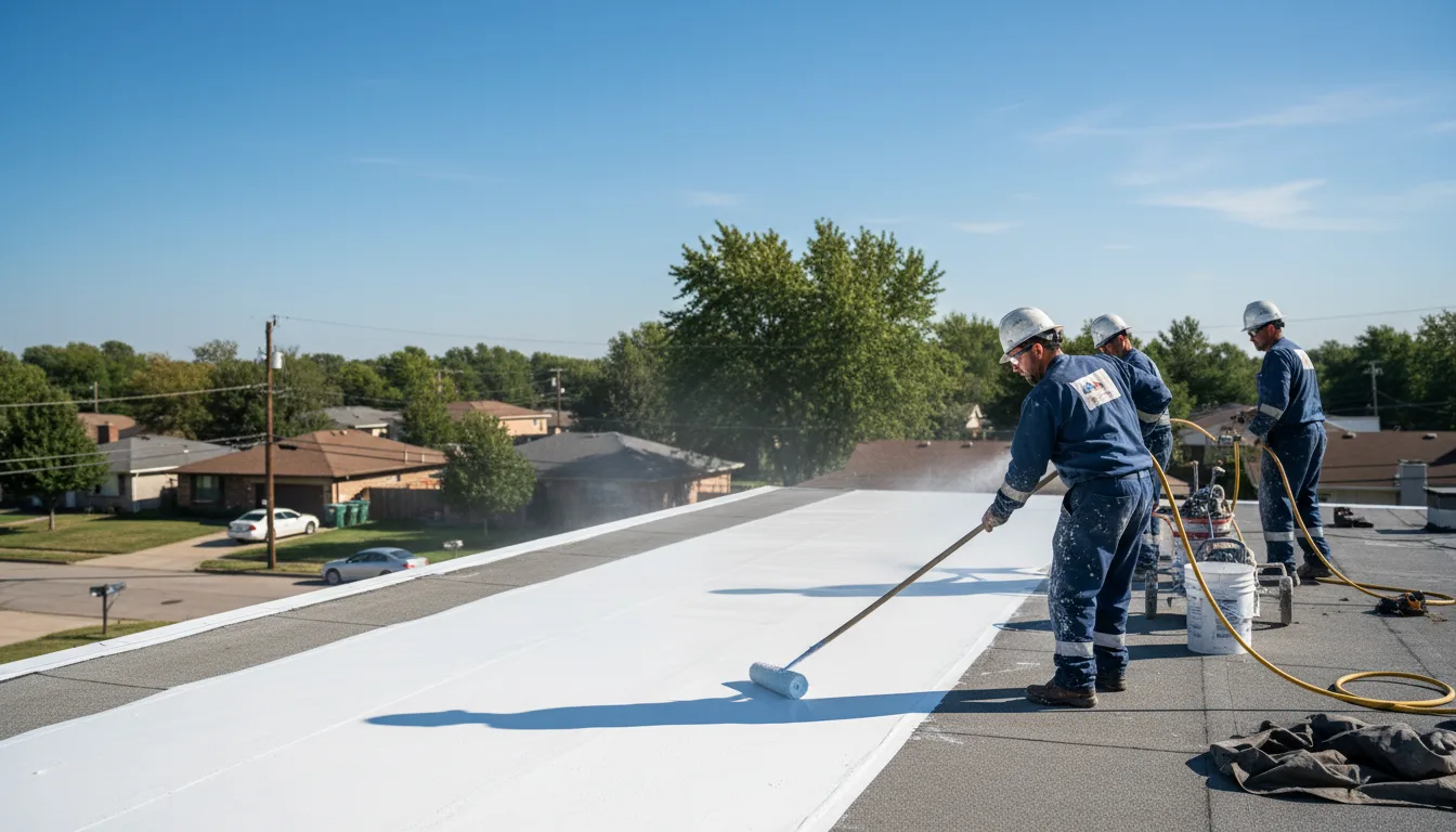 Commercial roof coating in Bristol, IN near me